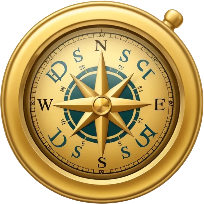 compass with a dollar sign emoji