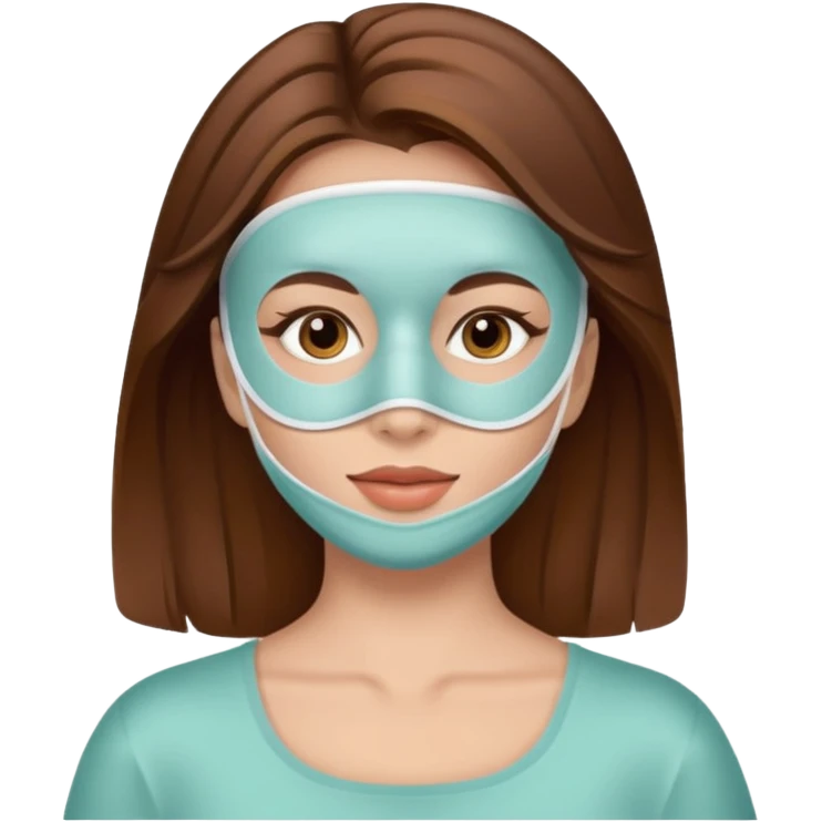 women beauty facial mask emoji