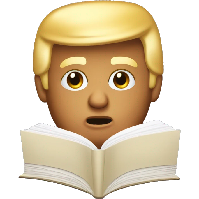 Donald trump read book emoji