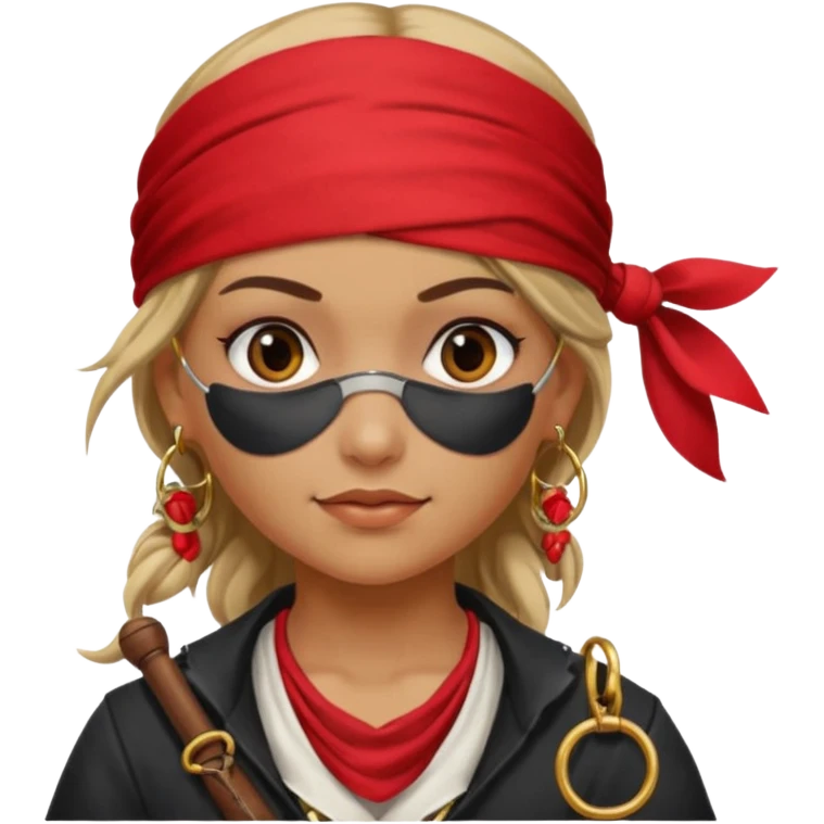pirate girl emoji