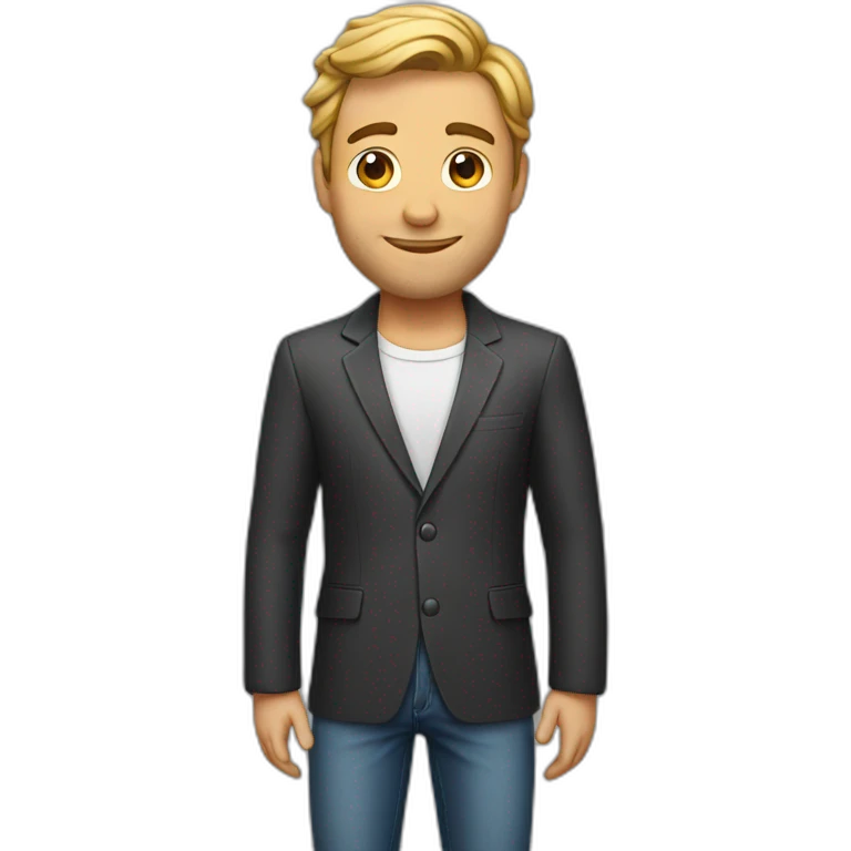 The most handsome man in the world emoji