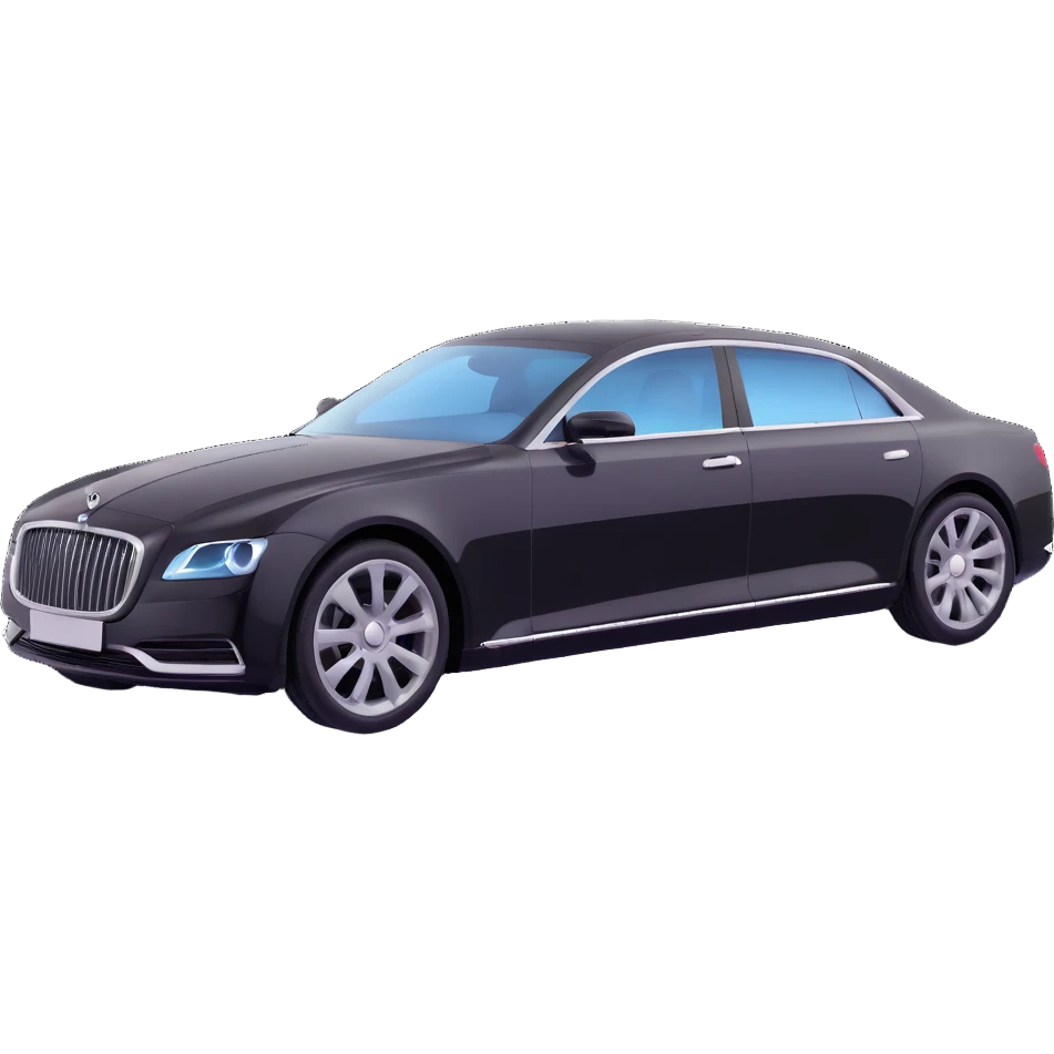 luxury black car with a transparent plastic film floating just above the car, as if it is about to be applied, elegant and premium look emoji