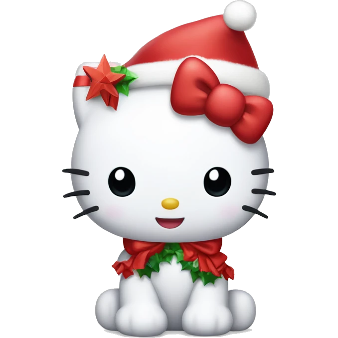 A hello kitty in navidad  emoji