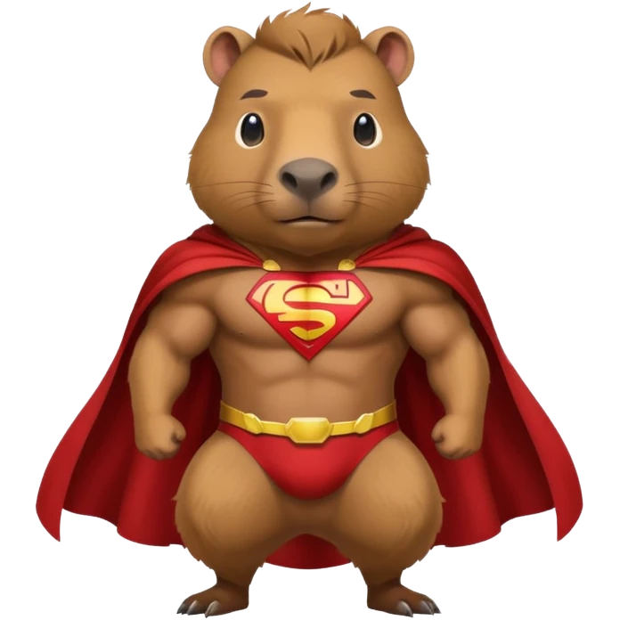 capibara superhero emoji