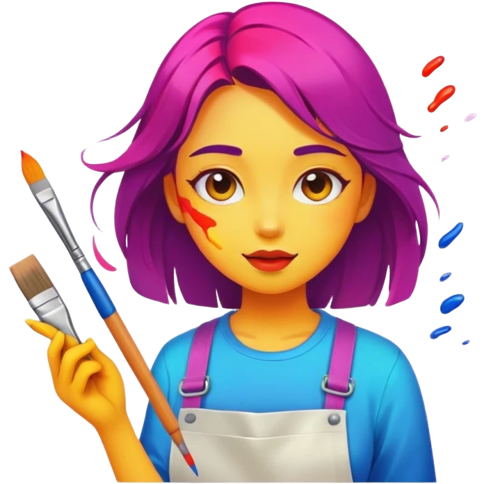 Painter girl  emoji