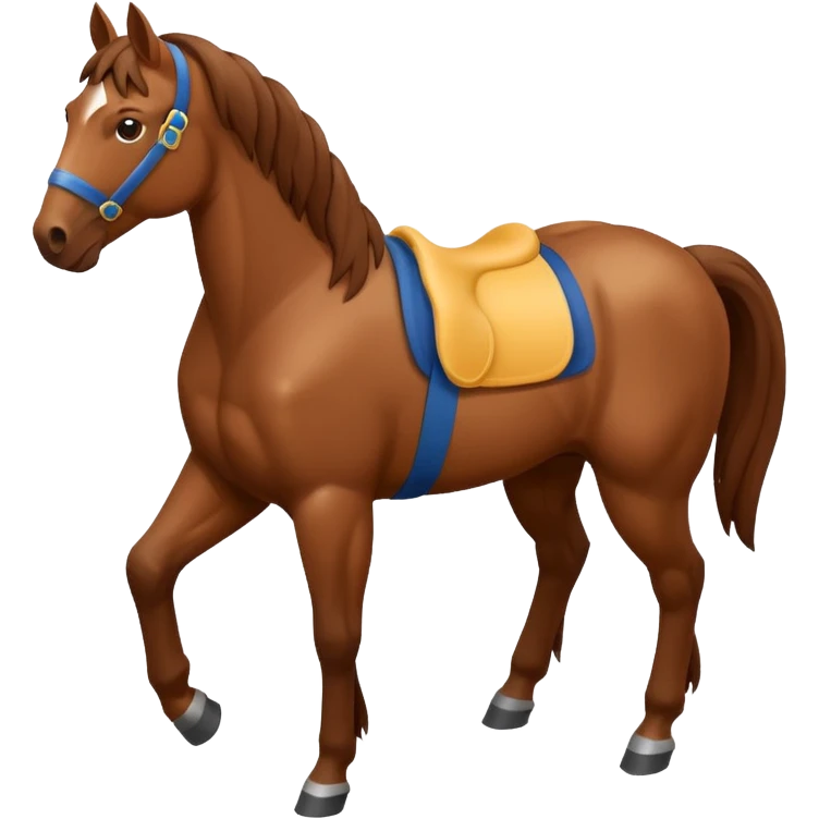 horse, isometric view emoji