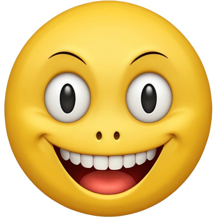 Insane smiley face  who wants to spend money and looks evil emoji