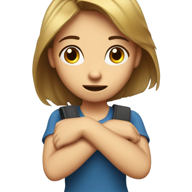 A girl desperate because the train is late emoji