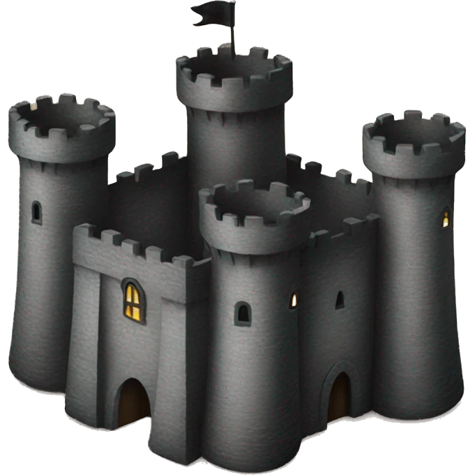 black castle emoji