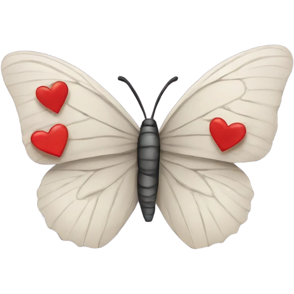 butterfly and broken heart emoji
