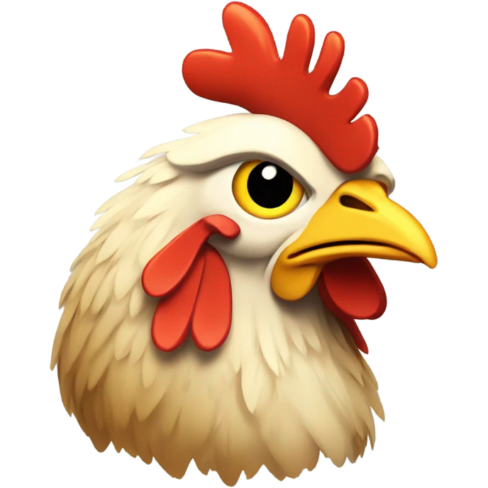 Chicken butt emoji