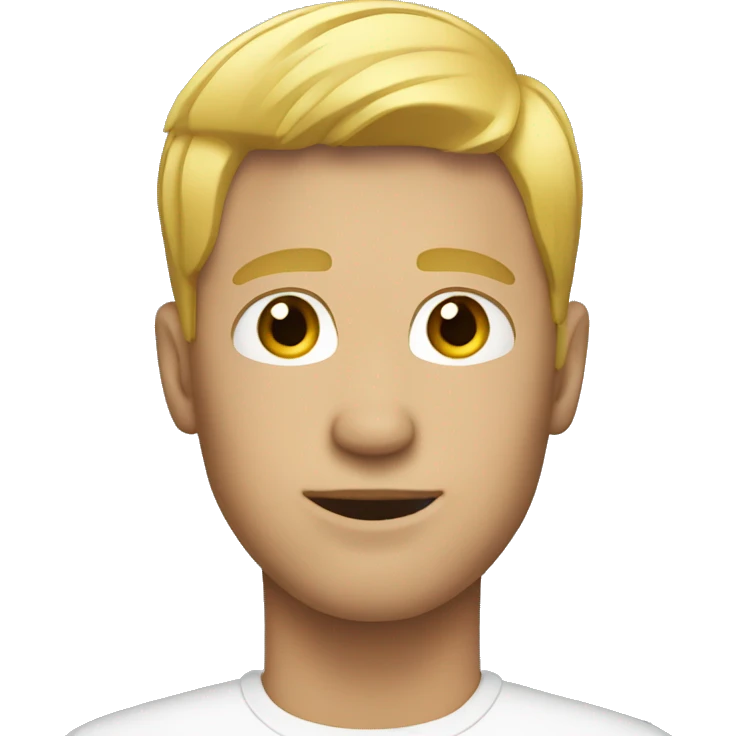 men with short blonde hair emoji