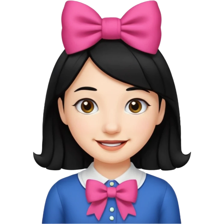 Adolf Hitler Like a girl hair with a bow  That he has black hair and a small mustache like Hitler  emoji