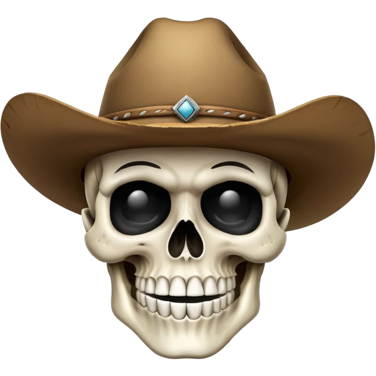 🤫+💀+🤠 emoji