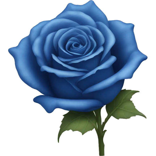 Blue rose emoji