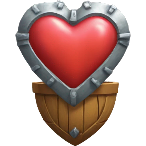Zelda heart container 16 bit emoji