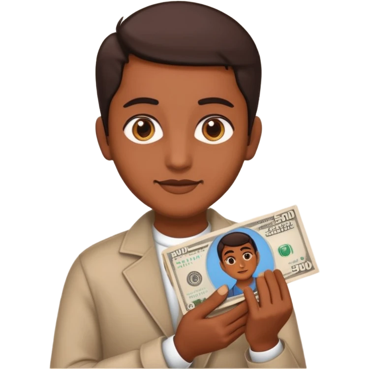 Create a hug 500 rs inr emoji