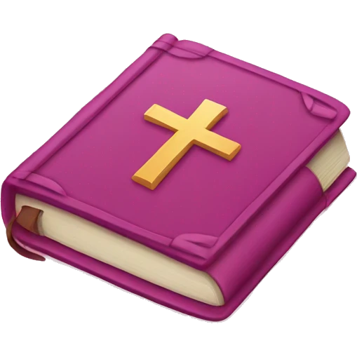 Pink bible  emoji