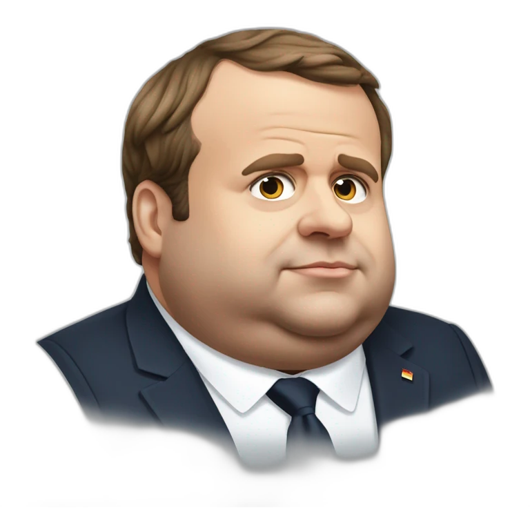 emmanuel macron morbidly obese emoji