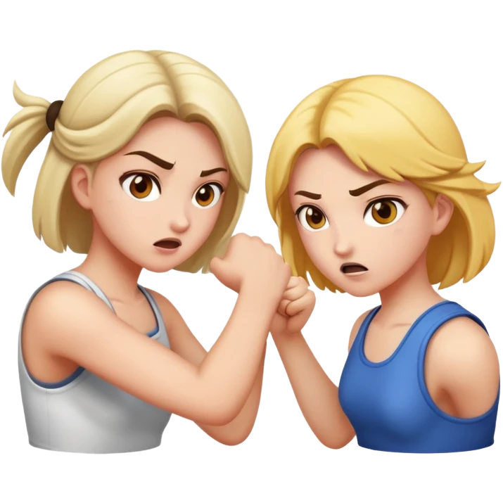 Girl fighting with another girl  emoji