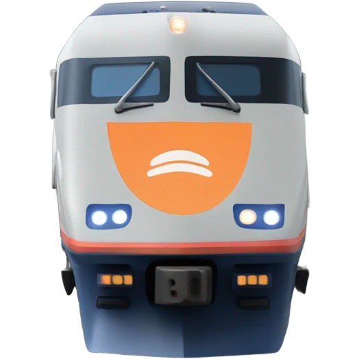 Electric Amtrak train emoji