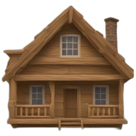 house of wood emoji