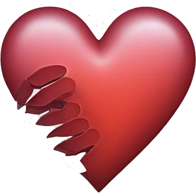 Outline of a heart that’s hollow and clear inside  emoji