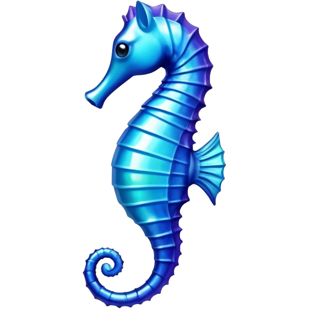 blue seahorse emoji