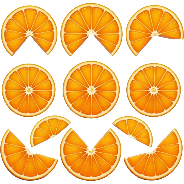 Orange Cut Fruit emoji