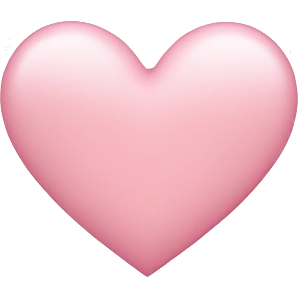 Light pink heart  emoji