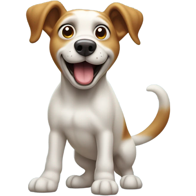 Dog farting emoji