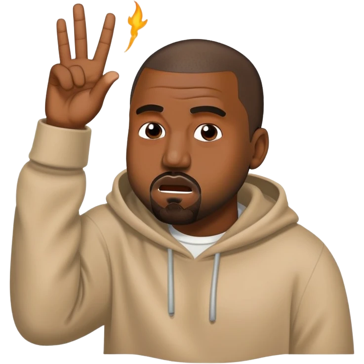 Kanye farting emoji