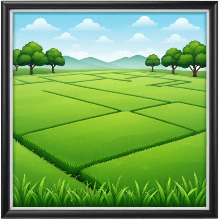 rectangulo de un distancia de metro cuadrado emoji