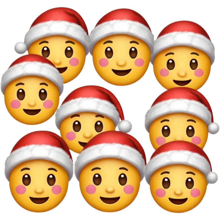 Aranyos Karácsonyi emojik emoji
