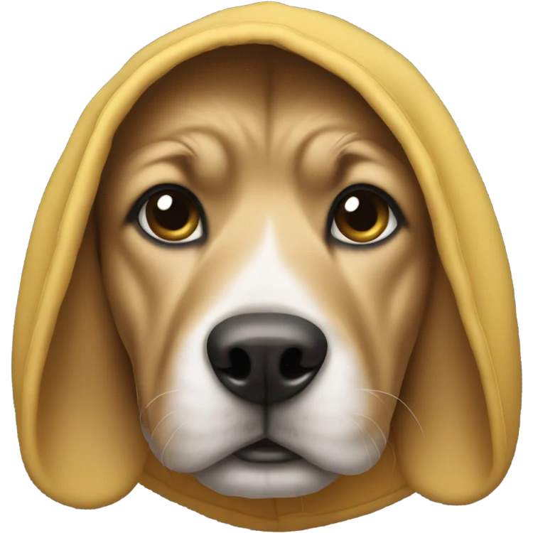 Dog wearing A Hoody emoji