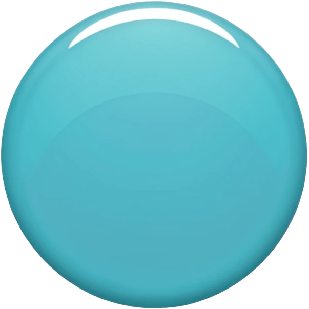 cyan circle plain emoji