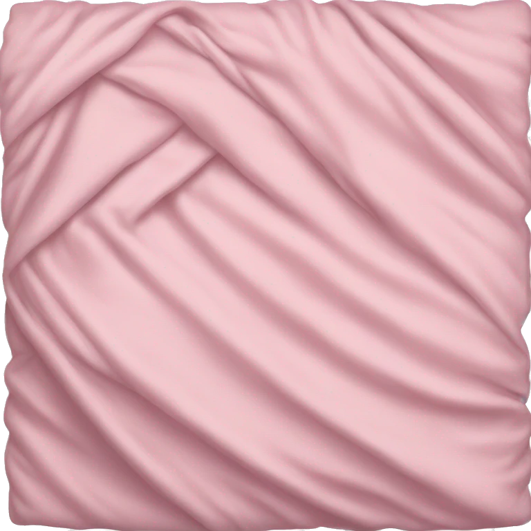 folded light pink blanket emoji