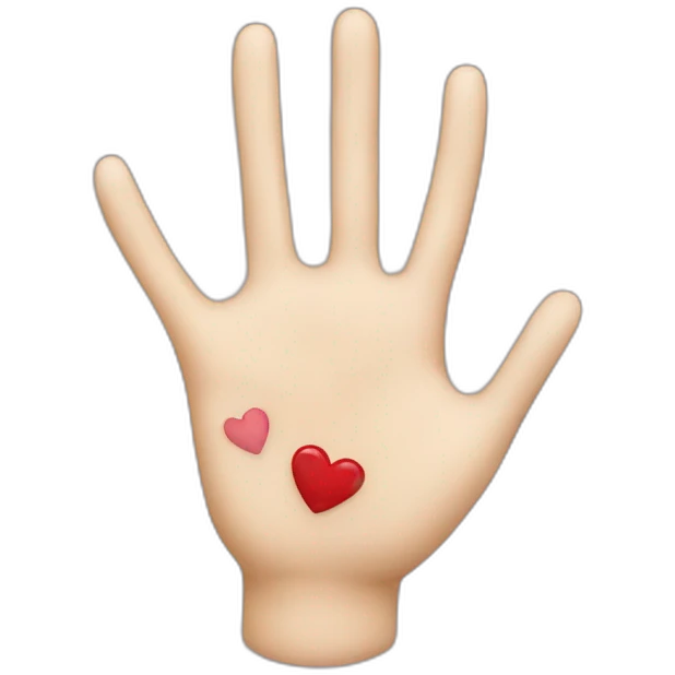 Kissing hand emoji