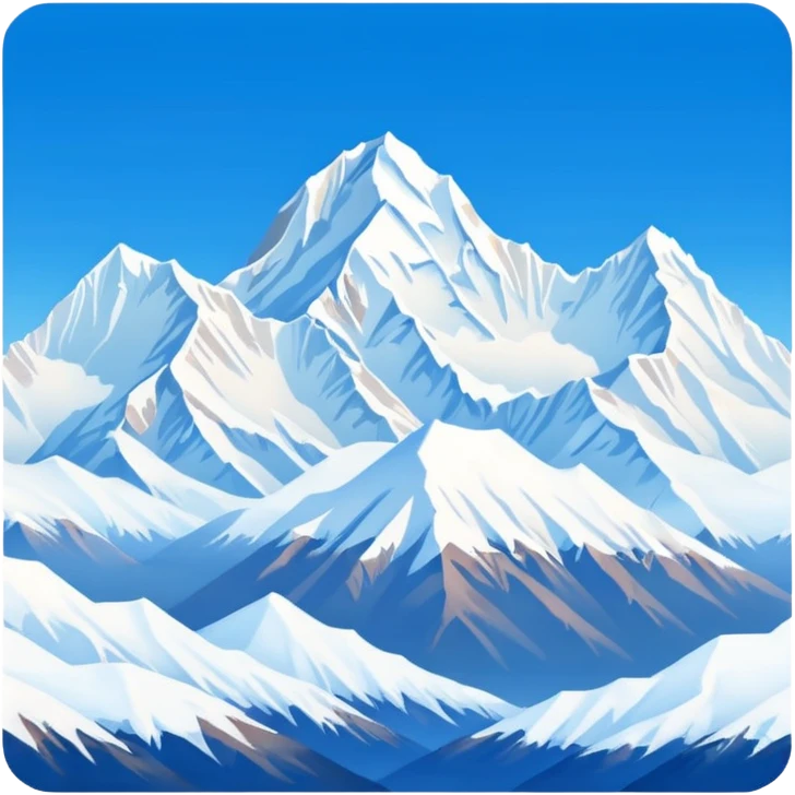 Make an emoji of Kanchenjunga mountain emoji