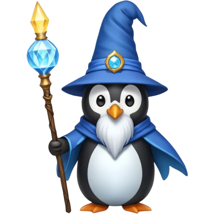 Penguin Wizard emoji