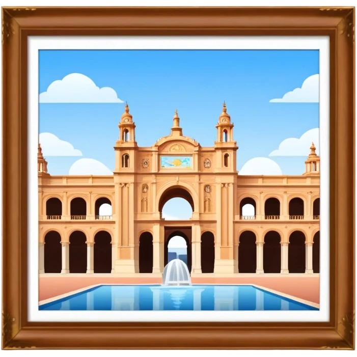 Cinematic Realistic Plaza de España Emoji  emoji