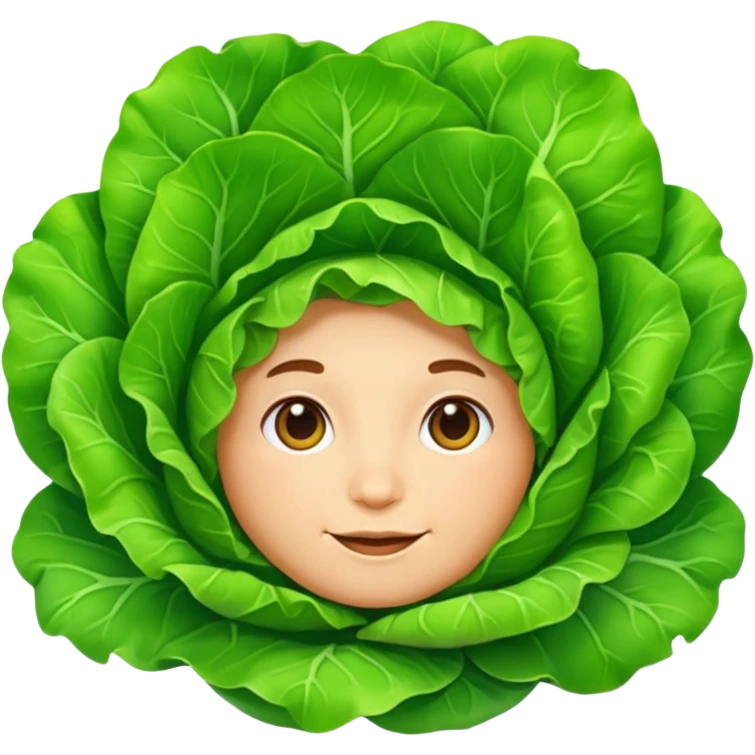 Snuggly lettuce  emoji