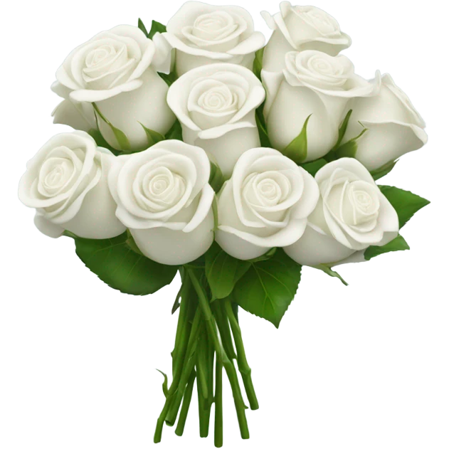 White roses emoji