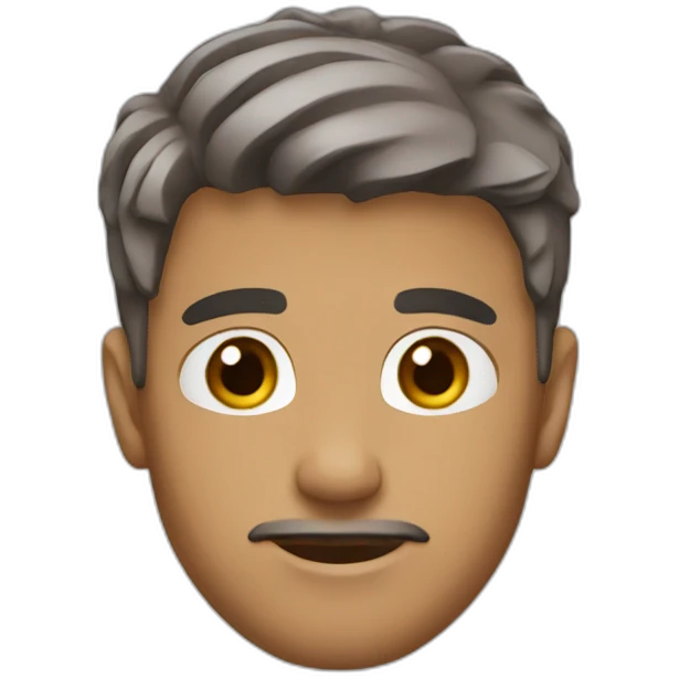 Men short hair Brown emoji