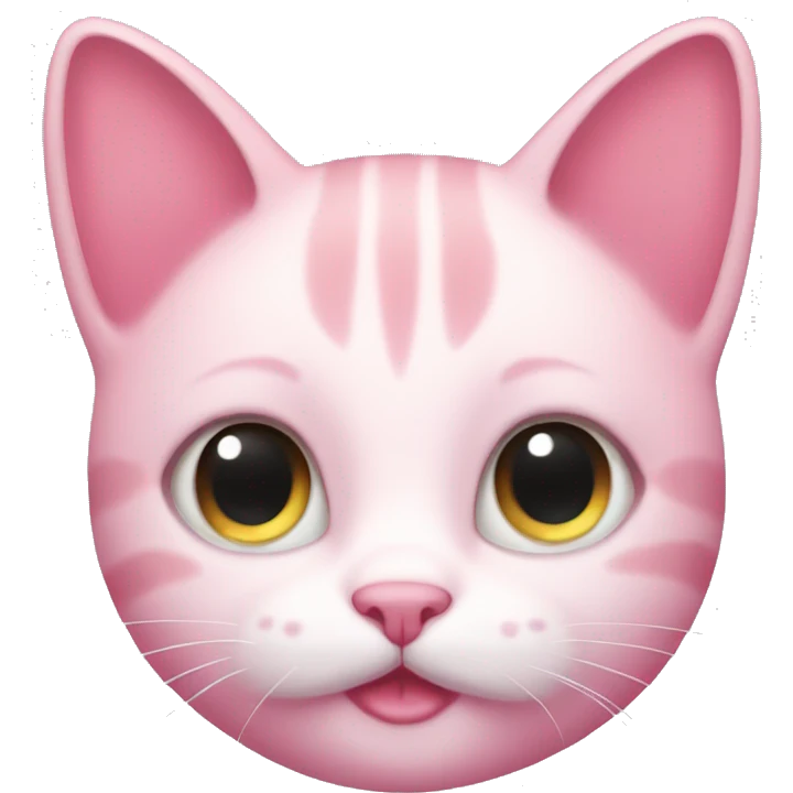 Pink cute cat  emoji