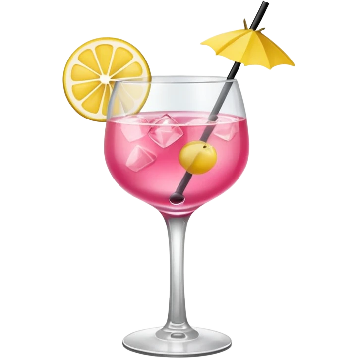 pink and yellow coctail drink emoji