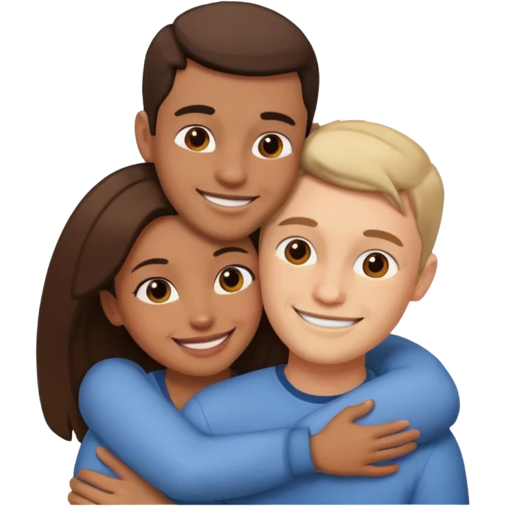 one man and one woman hugging each other emoji