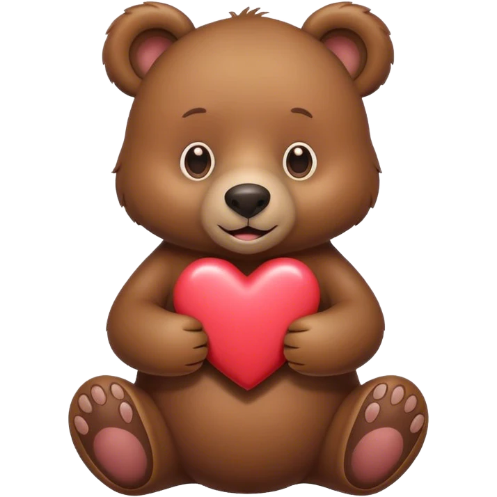 love heart bear emoji