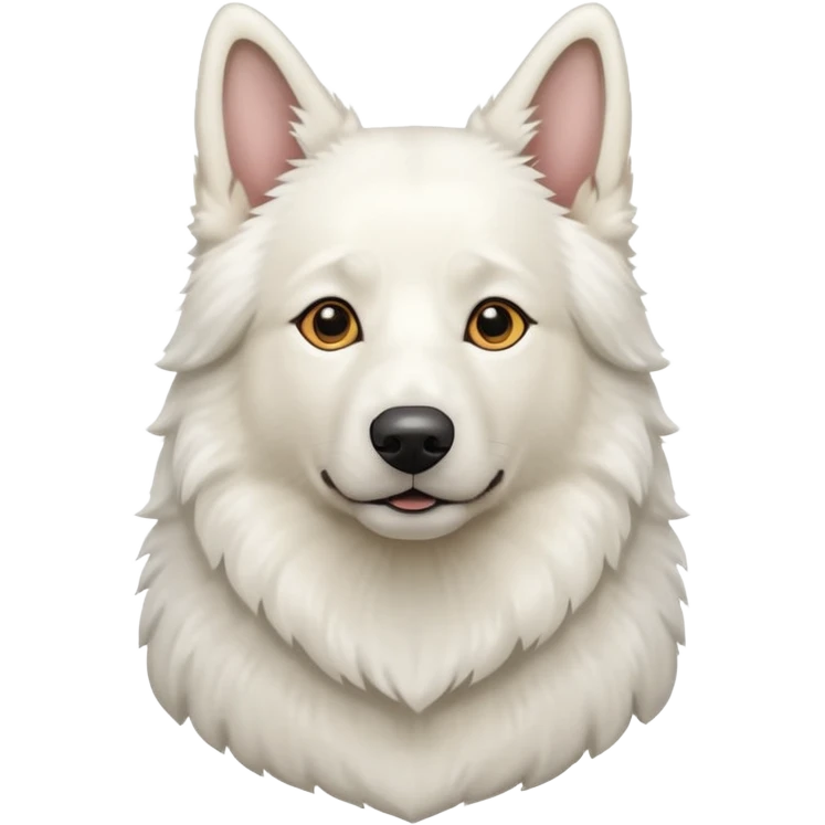 White shepherd dog emoji