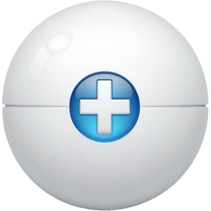 i want a white ball with a plus sign like the smash bros logo emoji